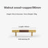 JAYA Walnut Beech Wood Furniture Handles Brass Kitchen Cabinet Door Drawer Knobs Pulls Wooden Handles