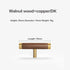 JAYA Walnut Beech Wood Furniture Handles Brass Kitchen Cabinet Door Drawer Knobs Pulls Wooden Handles