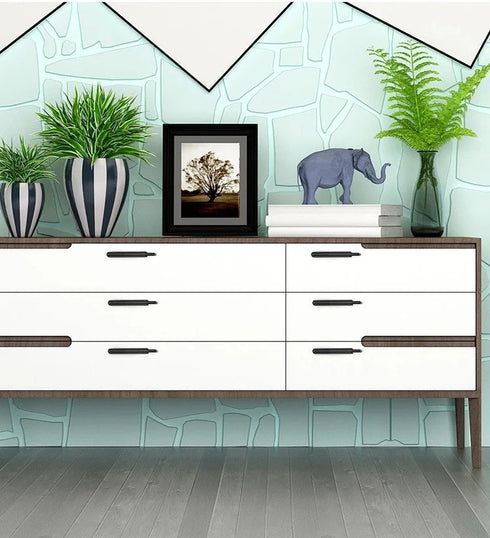 JAYA Zinc Alloy Pulls Furniture Hardware Kitchen Cabinet Cupboard Dresser Wardrobe Drawer Door Arrow  Modern Pull Handles