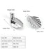 JAYA Furniture Hardware Modern Simple Semicircular Silver Pulls Wardrobe Door Knobs Zinc Alloy Handle
