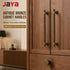 JAYA Antique Bronze Textured Cabinet Handles and Knobs Retro Zinc Alloy Drawer Pulls for Wardrobe Wine Cabinet Furniture