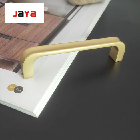 JAYA Modern minimalist gold European style zinc alloy handle  wardrobe cabinet drawer knob handle