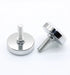 JAYA Threaded Adjustable Furniture Leveling Feet with Round Metal Base and Plastic Pad for Table Chair Cabinet