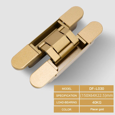 JAYA Wooden Door Installation Concealed Hinge Zinc Alloy H Three-dimensional Adjustable Hinge