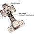 JAYA 110 Degree 3D Adjustable Soft Close Self Closing Concealed Cabinet Hinge 35mm Cup Kitchen Furniture Hardware