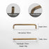 JAYA Antique Brass Finish Cabinet Handles and Knobs Bar Pulls Shell Pull and Ring Pull for Kitchen Wardrobe Drawer Furniture