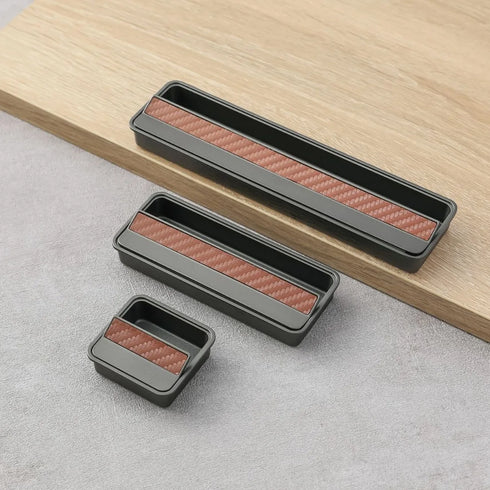 JAYA Aluminum Recessed Cabinet Handles Invisible Embedded Drawer Pulls Concealed Flush Mount Door Handles