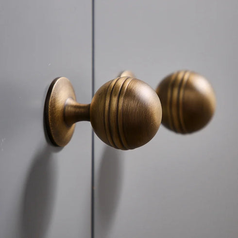JAYA Modern Light Luxury Retro Chinese Furniture Wardrobe Drawer and Door Knob Yellow Bronze Brass Furniture Door Handle