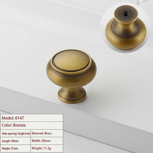 JAYA Factory Direct Sale High Quality Single Hole Drawer Cabinet  Door Handle French Light Luxury Furniture Door Handle