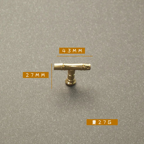 JAYA French Light Luxury Retro Bamboo Shape  Nordic Modern Simple Cabinet Door Wardrobe Handle Drawer Brass Gold Hardware