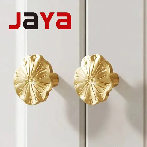 JAYA Artificial Brass Drawer Pull Handles Bronze Cabinet Knobs Vintage Furniture Handles  Door Pulls for Cabinets