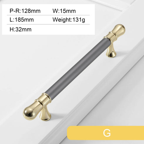 JAYA  Nordic Wind Cabinet Door Handle Zinc Alloy Black Modern Light Luxury Wardrobe Drawer Cabinet Furniture Door Handle