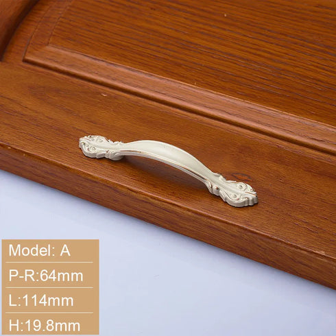 JAYA Modern Minimalist Pastoral Solid Zinc Alloy Handle Drawer Cabinet Clothes Handle Knob