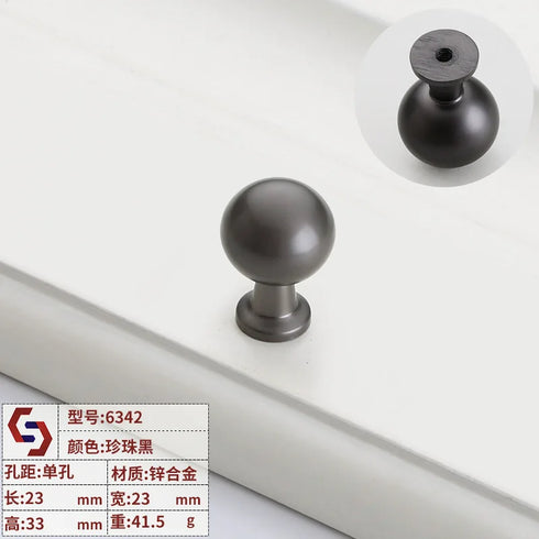 JAYA Gold Zinc Alloy Single Hole Cabinet Door Handle Modern Small Wardrobe Handle for Modern Drawer Furniture Door Handle
