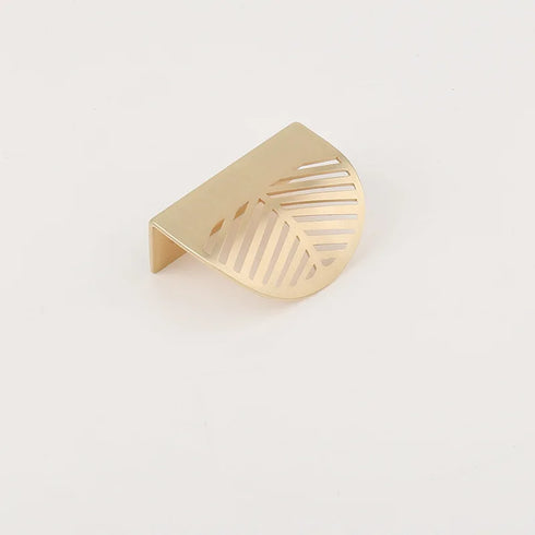 JAYA  Leaf Shape Zinc Alloy Handle Nordic Simple Punch-free Drawer Zinc Alloy Handle