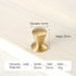 JAYA Solid Brass Cabinet Hardware Brushed Gold Bar Pull Handles T Knobs Round Knobs for Kitchen Wardrobe Dresser Furniture