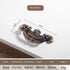 JAYA Antique Metal Drop Bail Cabinet Pull Handles Vintage Brass Finish for Kitchen Drawer Dresser Wardrobe Furniture