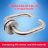 Jaya 304 Stainless Steel Fire and theft protection Tubular Lever Type protector Door Handles