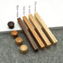 JAYA Modern Minimalist Solid Wood Cabinet Handles and Round Knobs Custom Wooden Drawer Pulls for Kitchen Cupboard Wardrobe