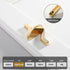JAYA Gun Gray Copper Natural Color Minimalist Cabinet Drawer Bedside Table Handle Shoe Cabinet  Furniture Zinc Alloy Handle