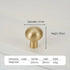 JAYA Solid Brass Cabinet Hardware Brushed Gold Bar Pull Handles T Knobs Round Knobs for Kitchen Wardrobe Dresser Furniture