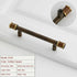 JAYA Antique Walnut Cabinet Door Handle Modern Scandinavian Brass & Wood Design Solid Furniture Door Handle