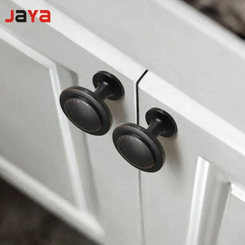 JAYA Luxury European-style Wardrobe Door Handle American-style Cabinet Door Handle Drawer Cabinet Door Black Red Handle
