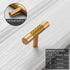 JAYA Woven Texture Cabinet T Bar Pull Handles and Knobs Modern Drawer Hardware for Kitchen Dresser Wardrobe Cupboard Furniture