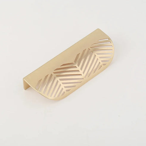 JAYA  Leaf Shape Zinc Alloy Handle Nordic Simple Punch-free Drawer Zinc Alloy Handle