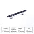 JAYA Polished Gold Aluminum Fluted Cabinet Pull Handle Two Hole Drawer Handle for Kitchen Wardrobe Furniture