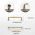 JAYA Antique Brass Finish Cabinet Handles and Knobs Bar Pulls Shell Pull and Ring Pull for Kitchen Wardrobe Drawer Furniture