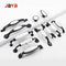 JAYA European style zinc alloy and ceramic handles black and white 2 hole  kitchen or bedroom drawer handles
