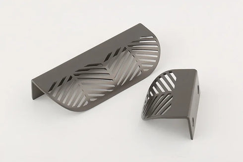 JAYA  Leaf Shape Zinc Alloy Handle Nordic Simple Punch-free Drawer Zinc Alloy Handle