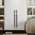 JAYA JY-TCP01 Modern Two-Tone Long Cabinet Pull Handle with Faceted Center Grip for Kitchen Drawer Wardrobe Sliding Door