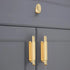 JAYA Gold Finish Zinc Alloy Cabinet Knobs Heart and Round Single Hole Drawer Pulls for Kitchen Wardrobe Dresser Furniture
