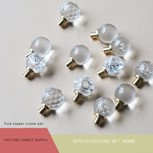 JAYA Factory Wholesale Modern Cabinet Crystal Glass Handle and Knob/cabinet Handles Kitchen Acrylic Door Handles/pull Door Knob