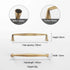 JAYA Antique Brass Finish Cabinet Handles and Knobs Bar Pulls Shell Pull and Ring Pull for Kitchen Wardrobe Drawer Furniture