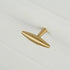 JAYA Solid Brass Cabinet Hardware Brushed Gold Bar Pull Handles T Knobs Round Knobs for Kitchen Wardrobe Dresser Furniture