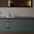 JAYA JY-TCP01 Modern Two-Tone Long Cabinet Pull Handle with Faceted Center Grip for Kitchen Drawer Wardrobe Sliding Door