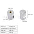 JAYA Furniture Hardware Modern Simple Semicircular Silver Pulls Wardrobe Door Knobs Zinc Alloy Handle