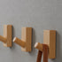 JAYA New Style Walnut Wood Coat Hook  for Home Kitchen Solid Wood Entrance Wall Hanging High-End Punch-Free Door Back