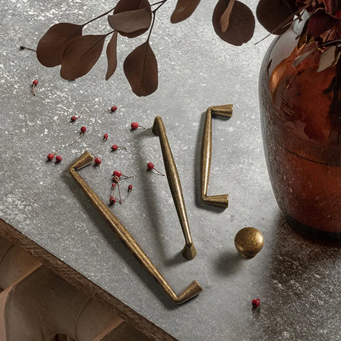 JAYA High Quality Simple Style Cabinet Zinc Alloy Door Handle Bronze Modern Design Personalized Shoe Cabinet Drawer Handle