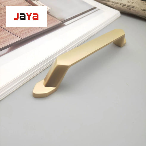 JAYA Modern minimalist gold European style zinc alloy handle  wardrobe cabinet drawer knob handle