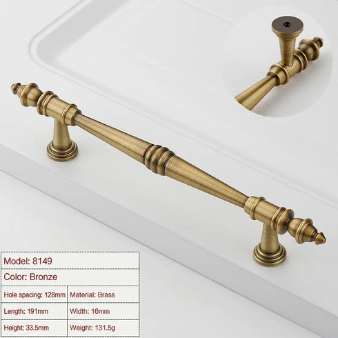 JAYA Factory Direct Sale High Quality Single Hole Drawer Cabinet  Door Handle French Light Luxury Furniture Door Handle