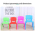JAYA Meida MD-SLY01 Modern Light Green Plastic Durable Non-Tilting Button Seat Recliner Kids Chair Living Room Kindergarten Use
