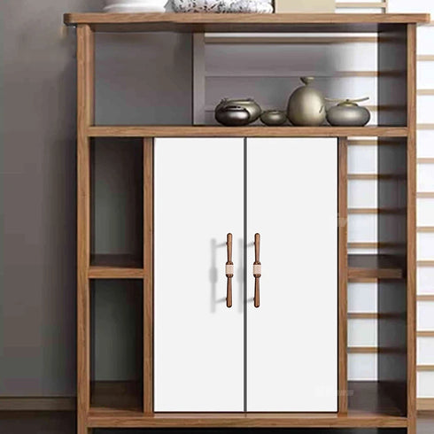 JAYA Antique Brass Zinc Alloy Cabinet Pulls with White Ceramic Center for Wardrobe Kitchen Drawer Furniture