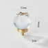 JAYA Transparent Champagne Crystal Cabinet Knobs with Brass Base Decorative Drawer Pulls for Wardrobe and Dresser