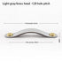 JAYA Leather Loop Cabinet Pull Handles with Brass Knobs Modern Drawer Pulls for Wardrobe Cupboard Dresser Bedroom Furniture