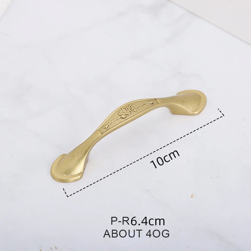 JAYA  New Chinese Style Wardrobe Door Brass Handle European Style Bronze Window Handle Drawer Hardware Handle