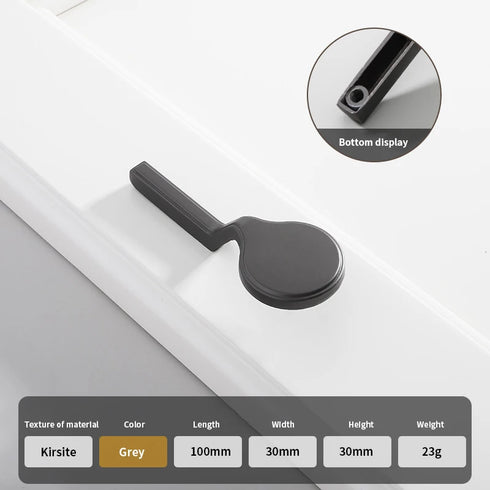 JAYA Gun Gray Copper Natural Color Minimalist Cabinet Drawer Bedside Table Handle Shoe Cabinet  Furniture Zinc Alloy Handle